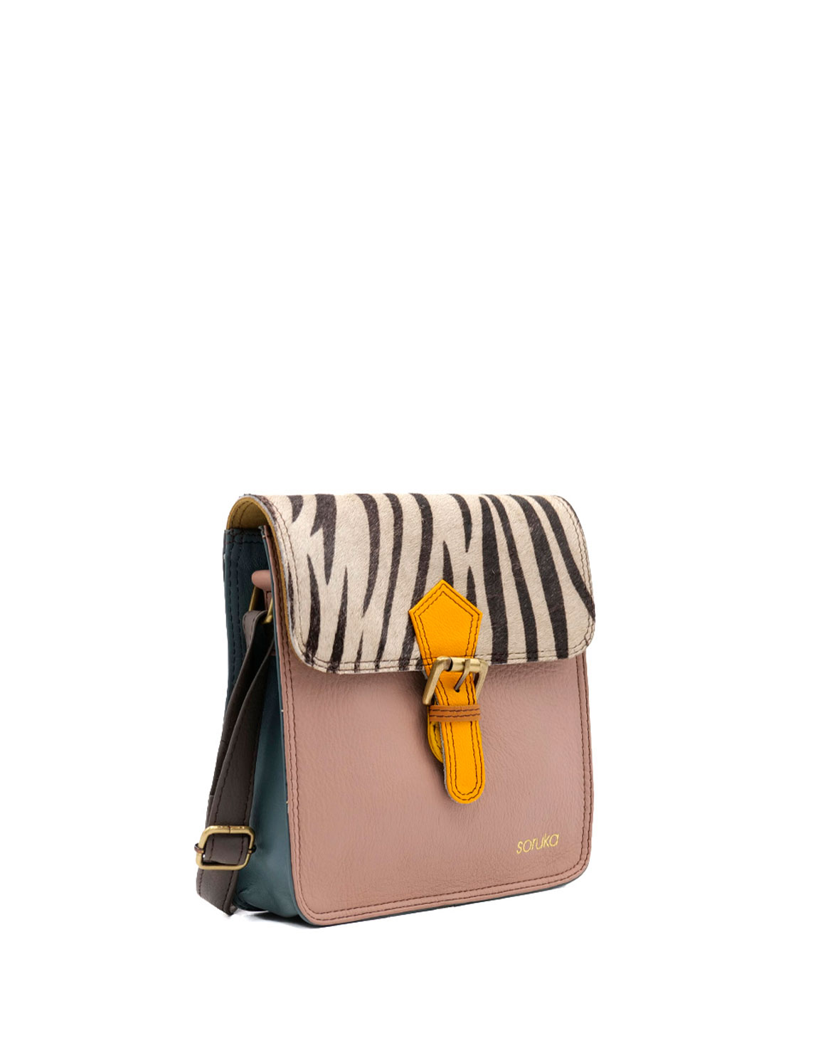 soruka-seoul-umh-ngetasche-rosa-leo-recycling-leder image 2
