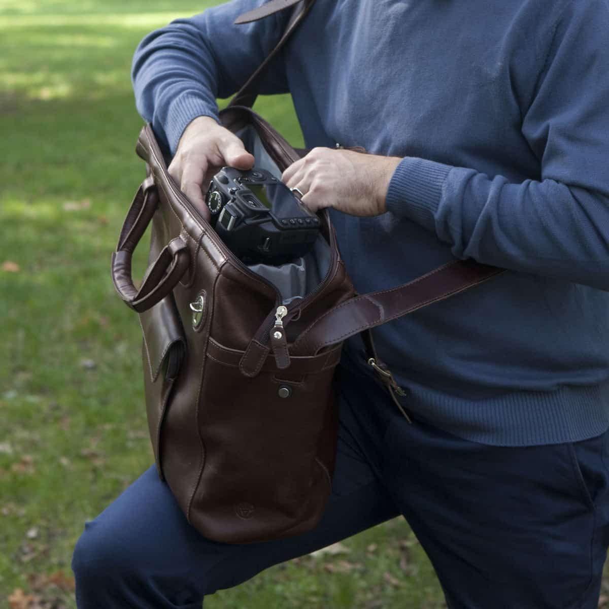 harolds-dothebag-fototasche-gro-leder-kameratasche-schwarz image 8