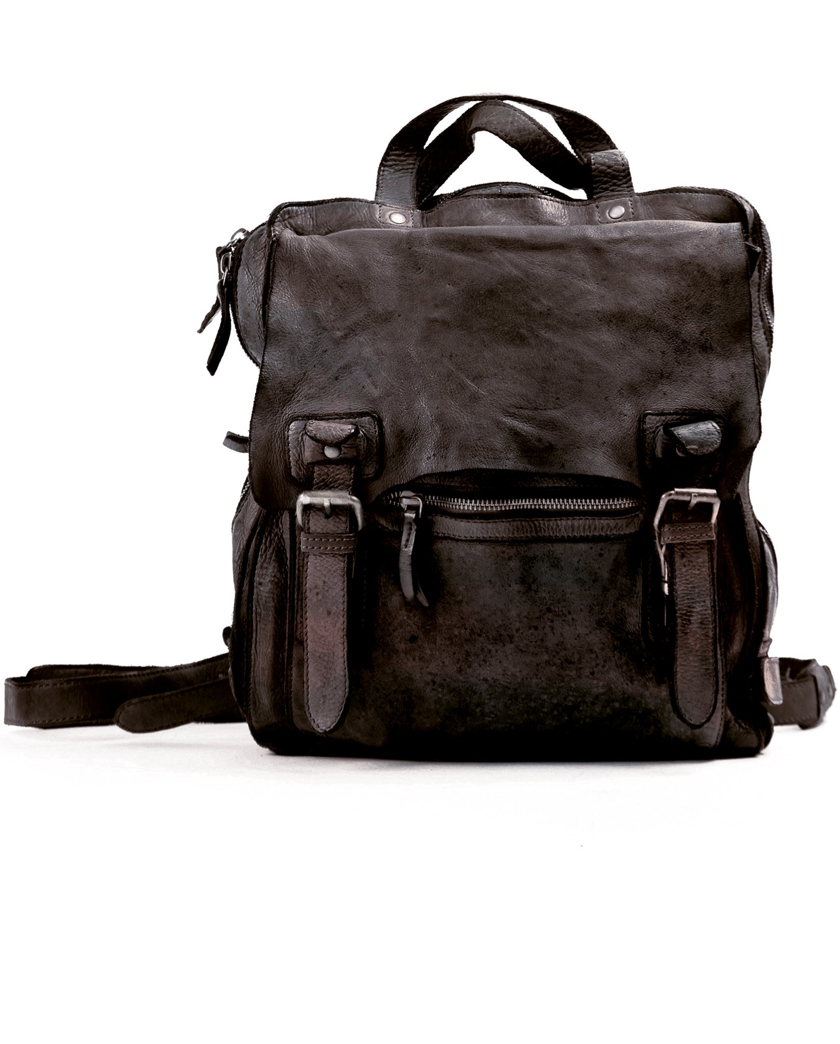 harolds-submarine-backpack-l-rucksack-leder-schwarz-a4 image 4