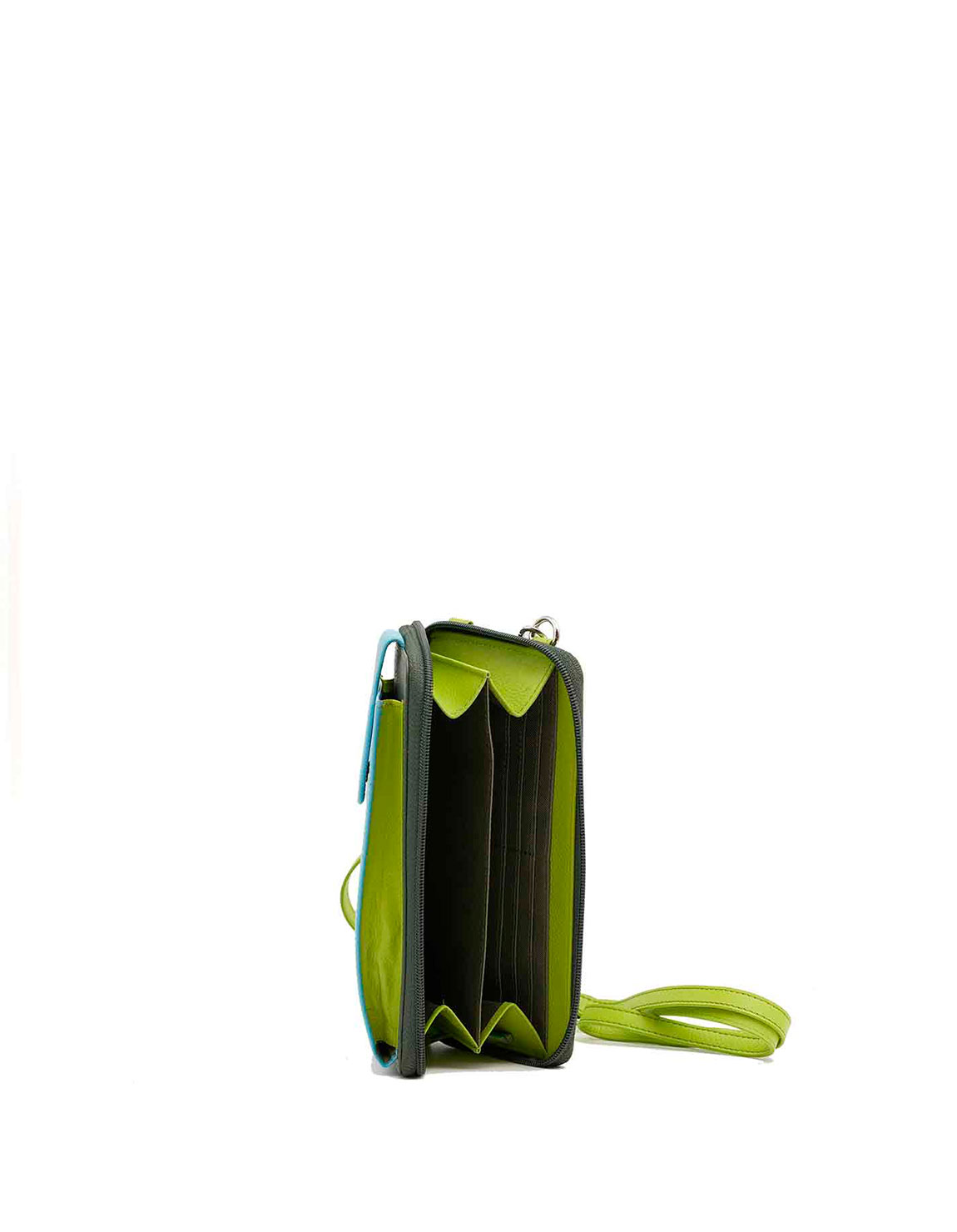 soruka-chromatic-phone-bag-handytasche-blau-gr-n-leder image 4