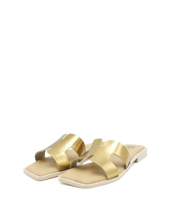 soruka-daphne-sandalen-metallic-flach-gel-sohle image 1