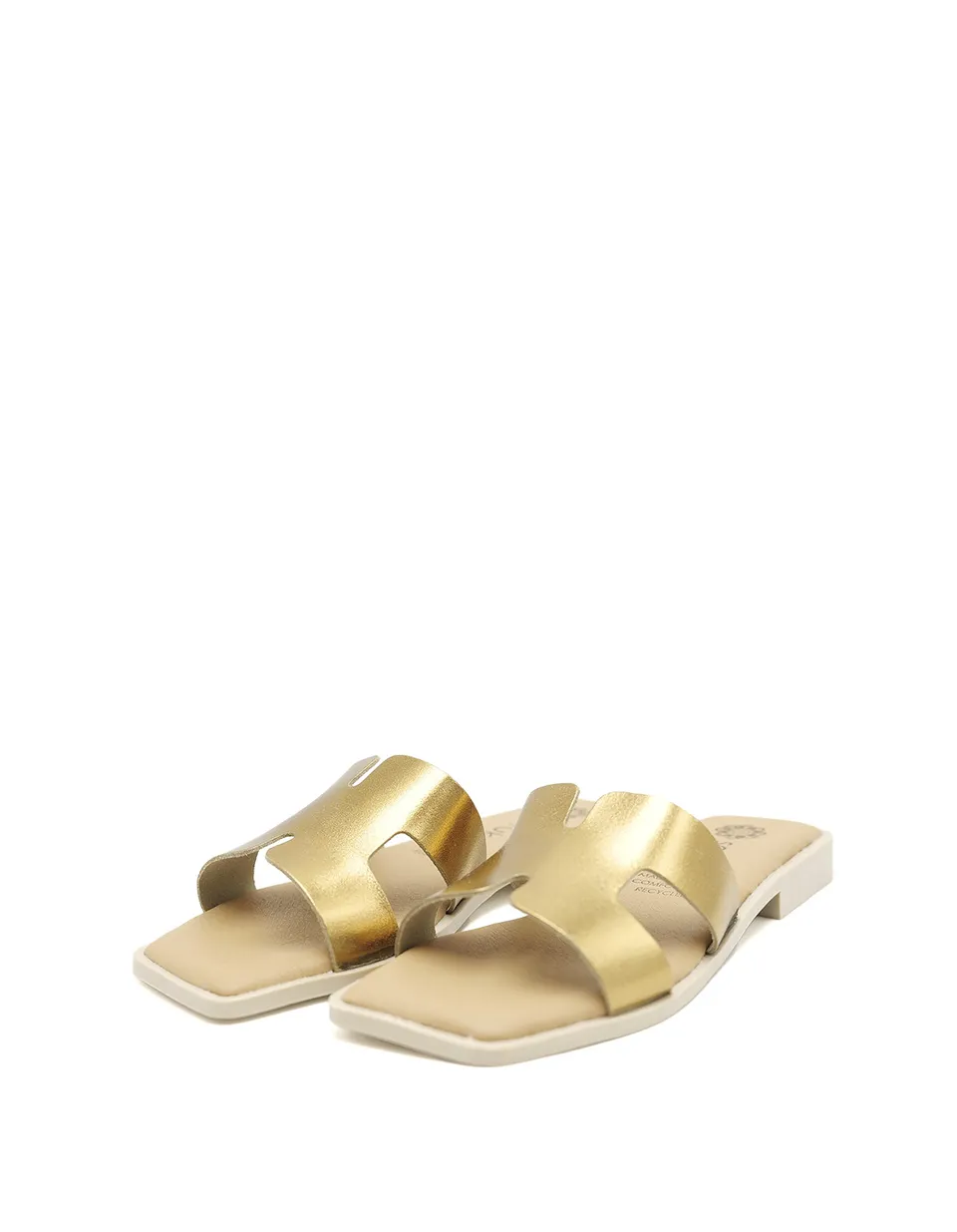 soruka-daphne-sandalen-metallic-flach-gel-sohle image 1