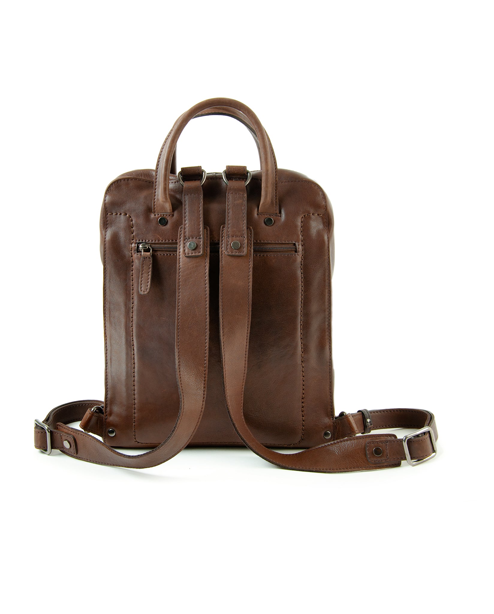 harolds-caugio-backpack-lederrucksack-braun-notebookfach image 3