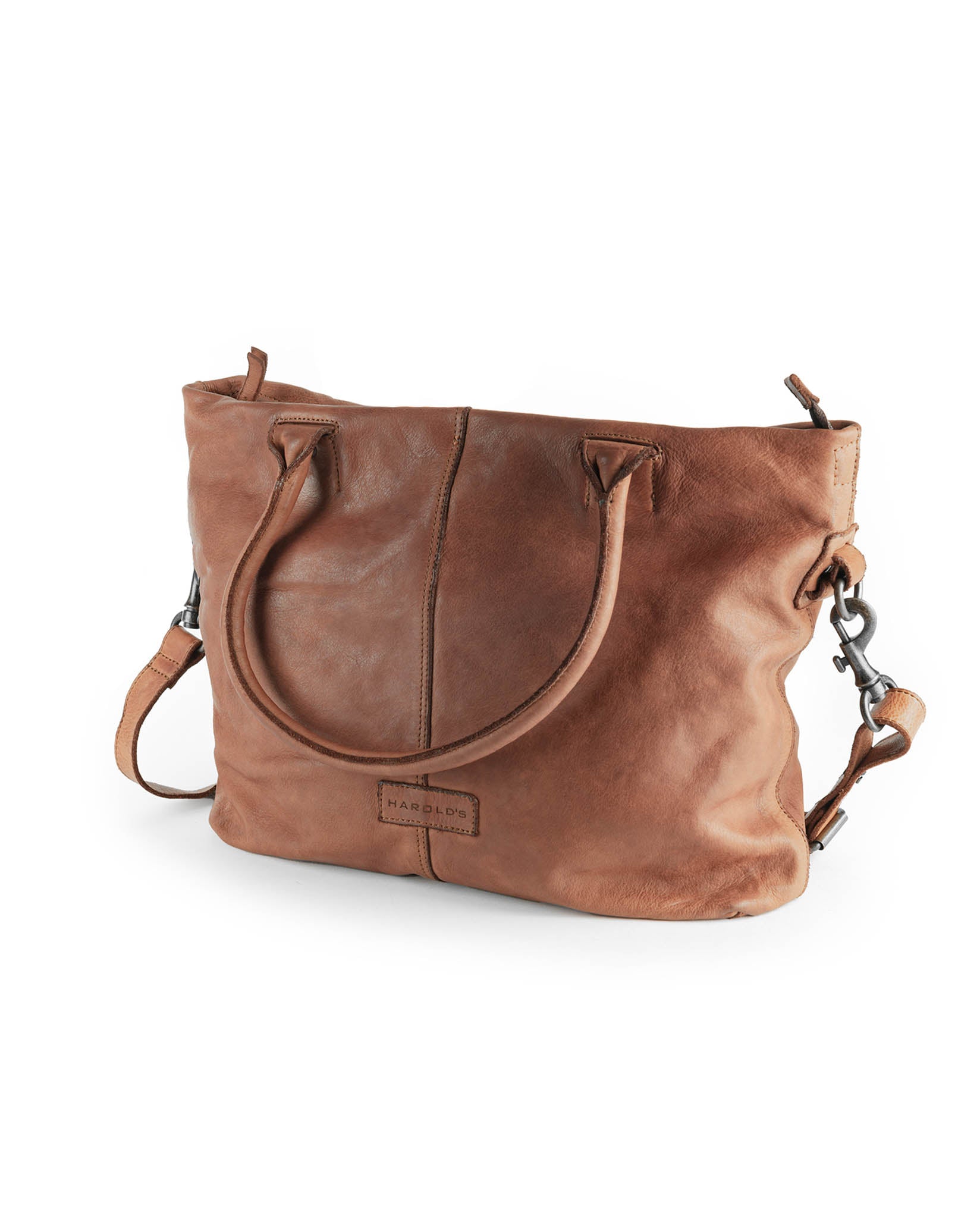 harolds-submarine-shopper-xl-einkaufstasche-cognac-rindleder image 3