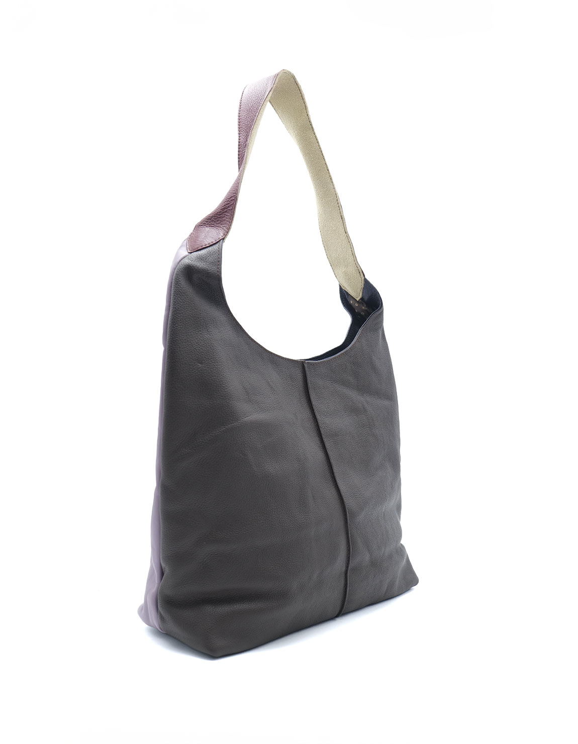 soruka-manila-schultertasche-leder-lila-grau-wendetasche-35x27 image 3