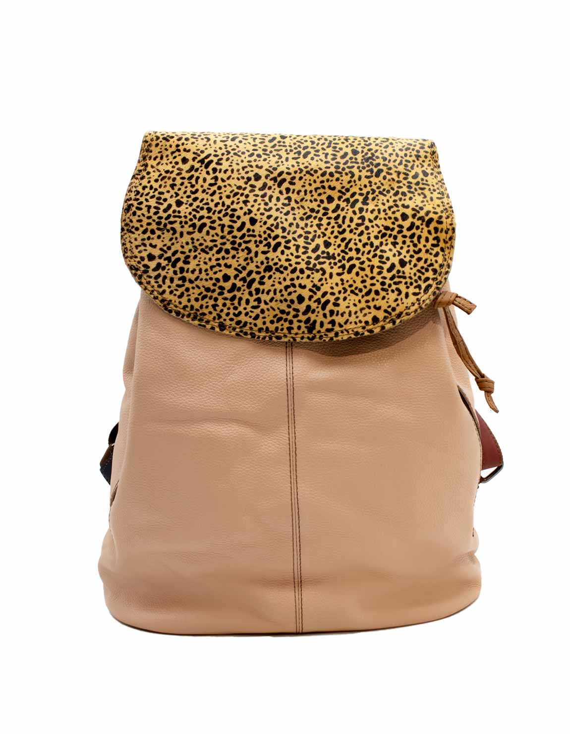 soruka-pisa-rucksack-leder-rosa-animal-print image 1