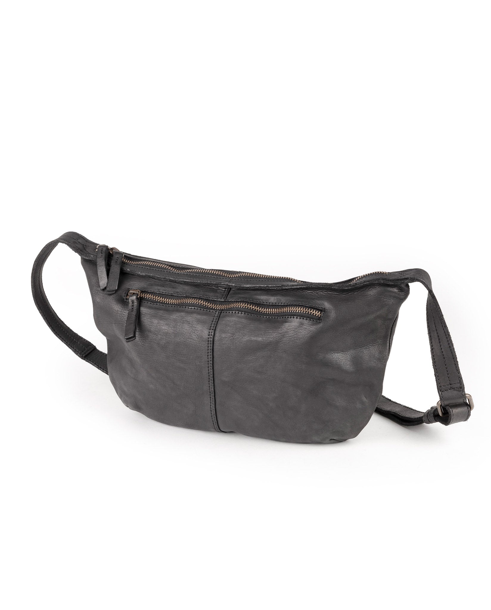 harolds-submarine-pouch-s-leder-clutch-schwarz-mit-reissverschluss image 3