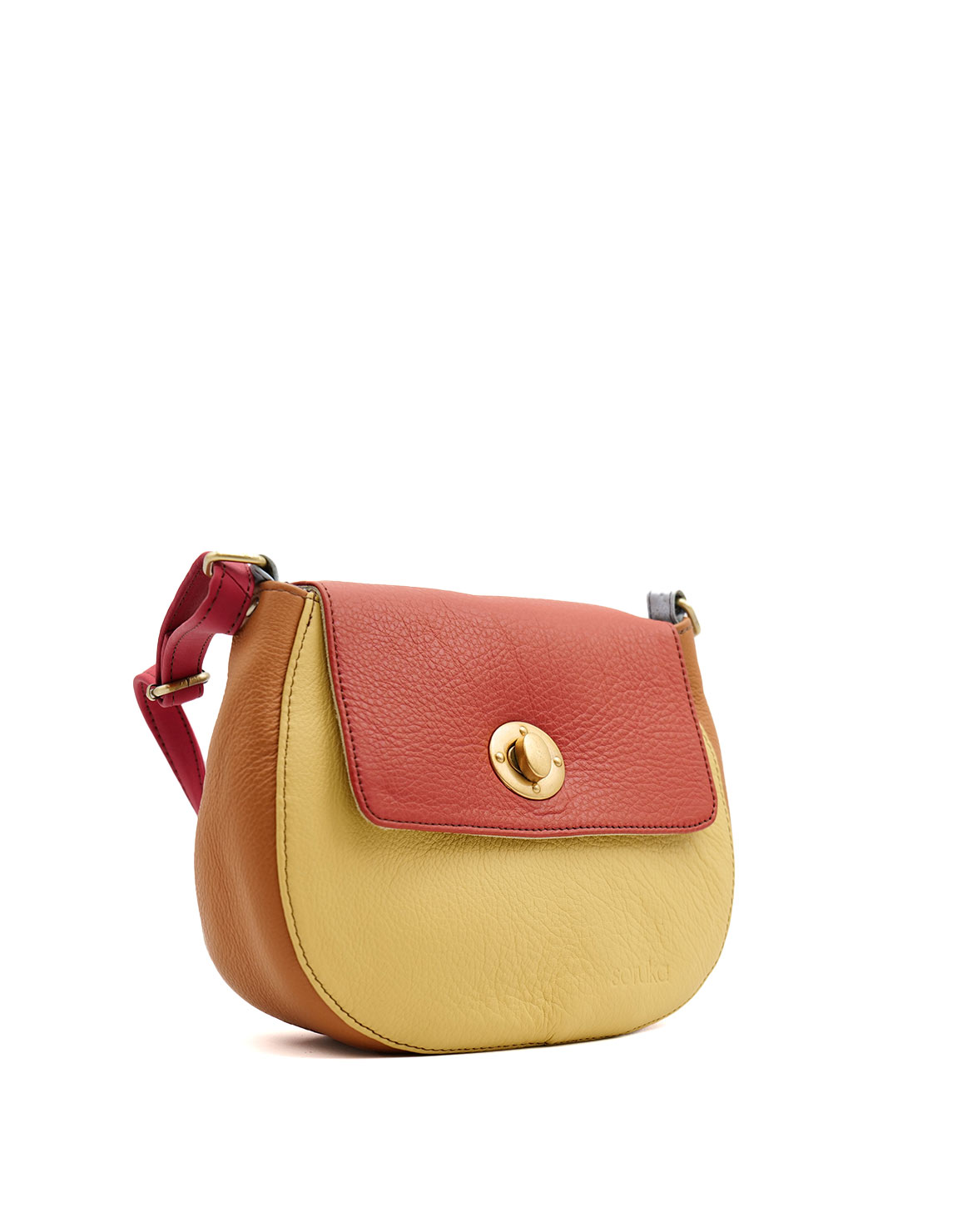 soruka-paris-crossbody-bags-umh-ngetasche-gelb-orange-recycling-leder image 2