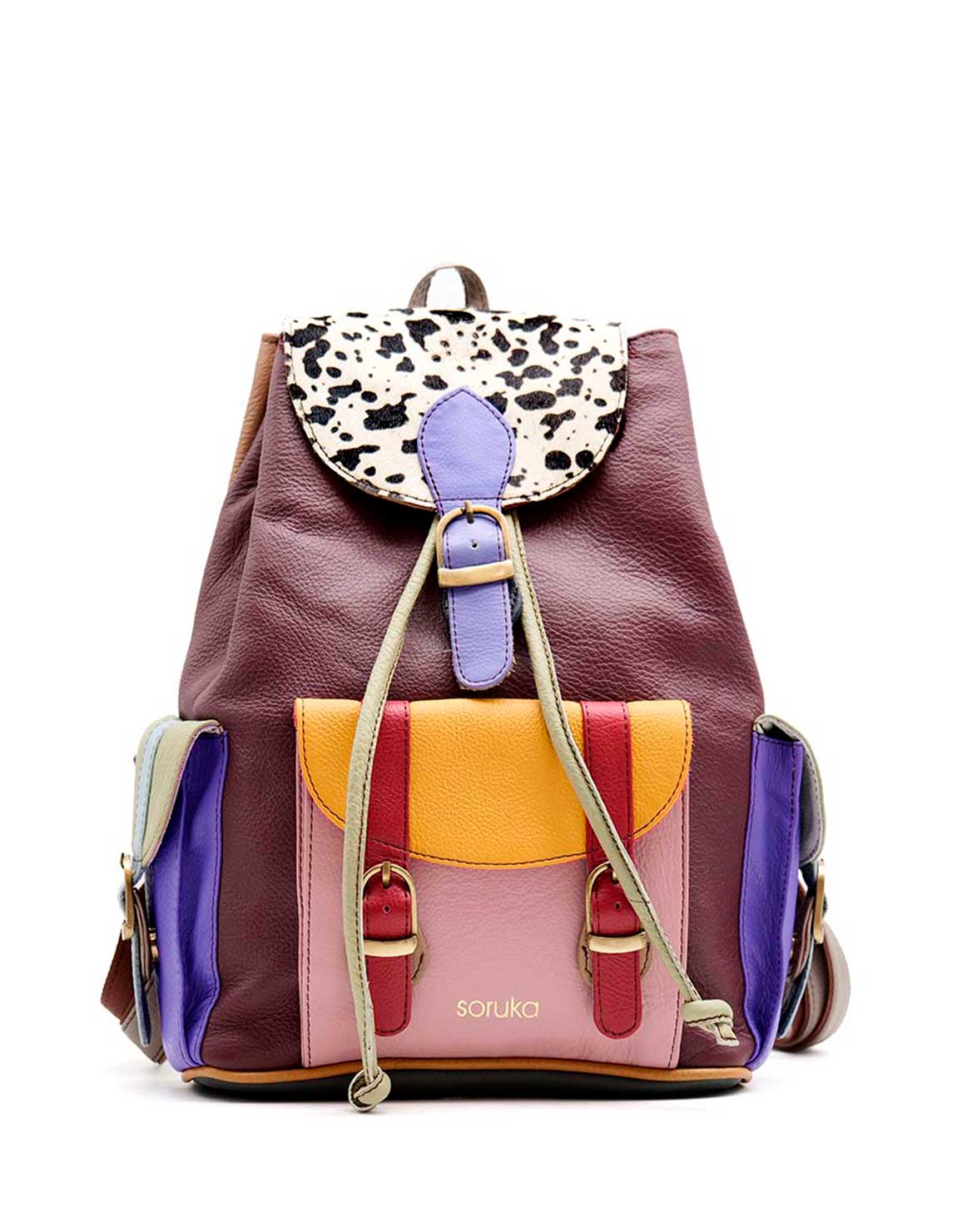 soruka-lucca-mini-rucksack-lila-leo-recycling-leder image 1