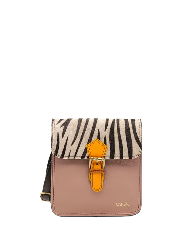soruka-seoul-umh-ngetasche-rosa-leo-recycling-leder image 1