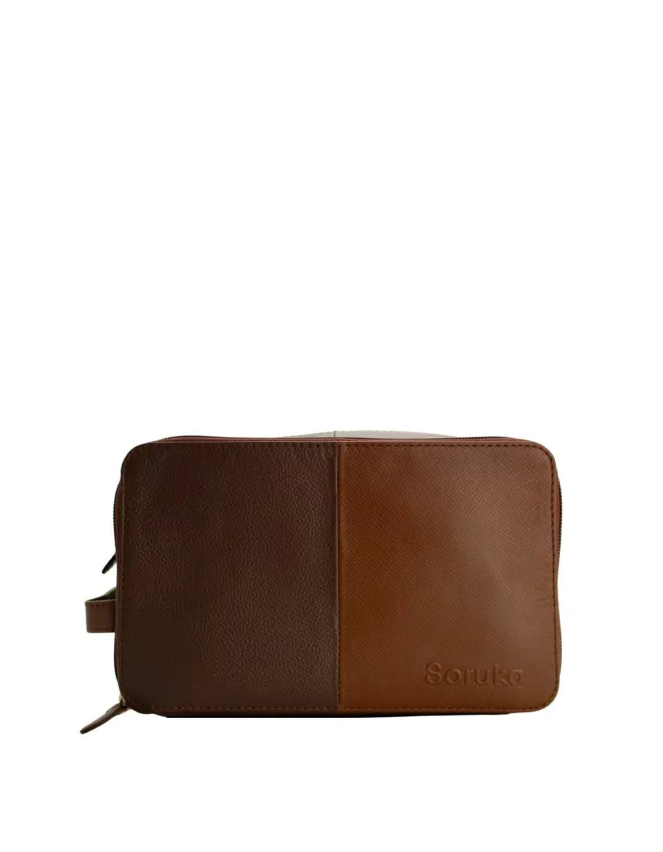 soruka-roterdam-kosmetiktasche-leder-braun-23-5-cm-2-f-cher image 1