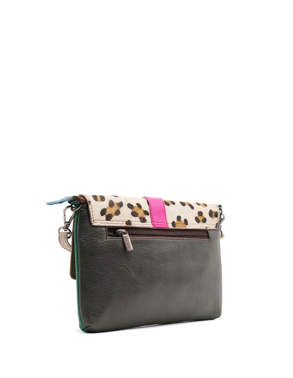 soruka-basel-umh-ngetasche-gr-n-leo-mit-wristlet image 3