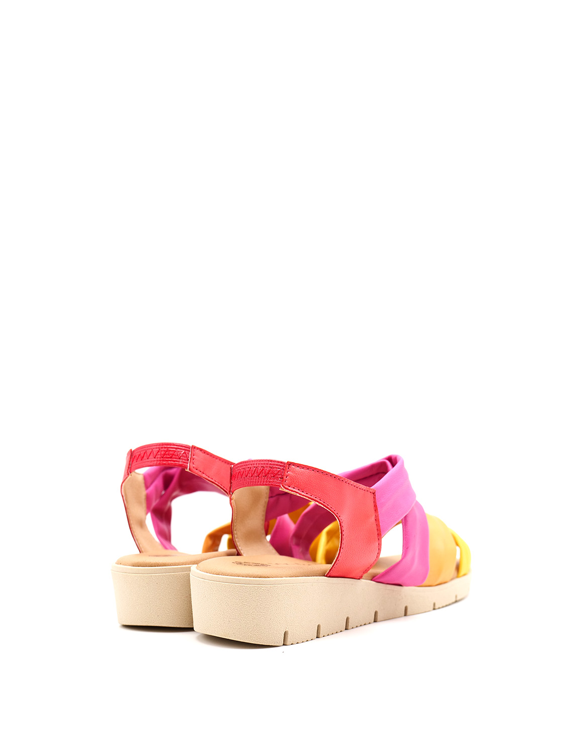 soruka-aura-sandalen-pink-gelb-recycling-leder-keil image 4