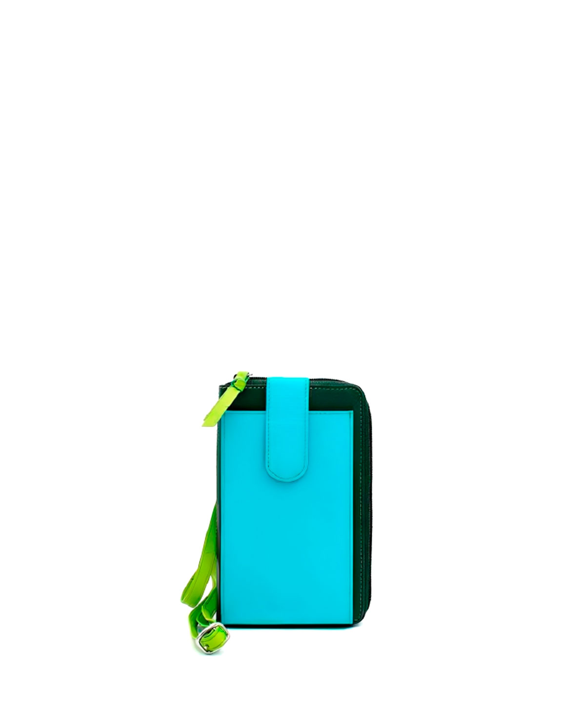 soruka-chromatic-phone-bag-handytasche-blau-gr-n-leder image 1