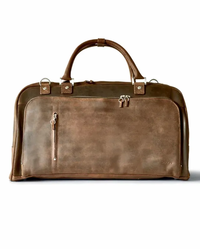 harolds-antic-travelbag-reisetasche-natur-rindleder-52-cm image 1