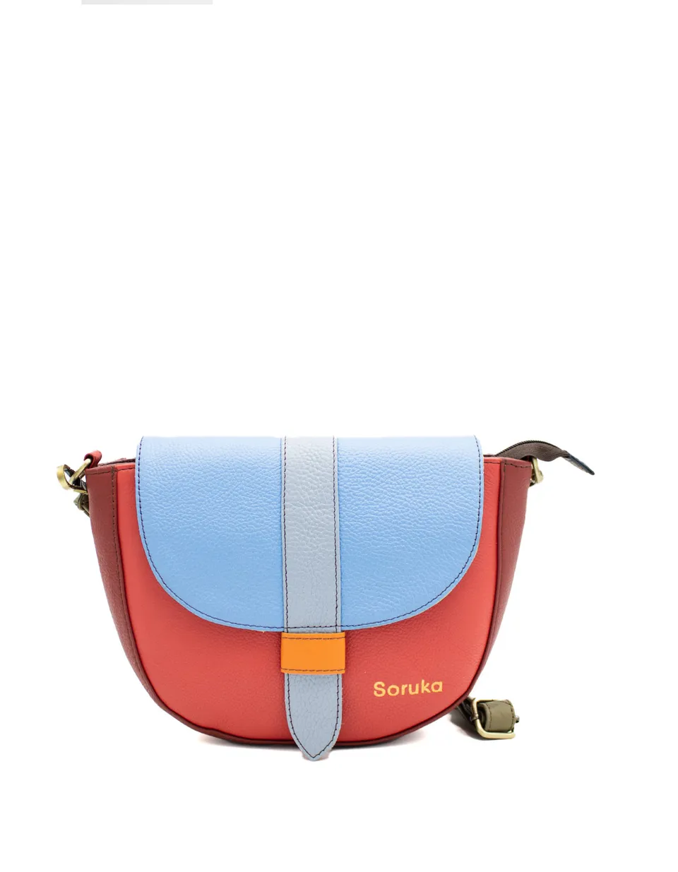 soruka-fresnes-umh-ngetasche-blau-rot-saddle-bag-leder image 1