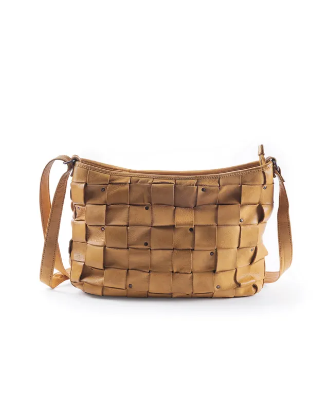 harolds-galore-braid-shopper-gelb-geflochten-rindleder image 1