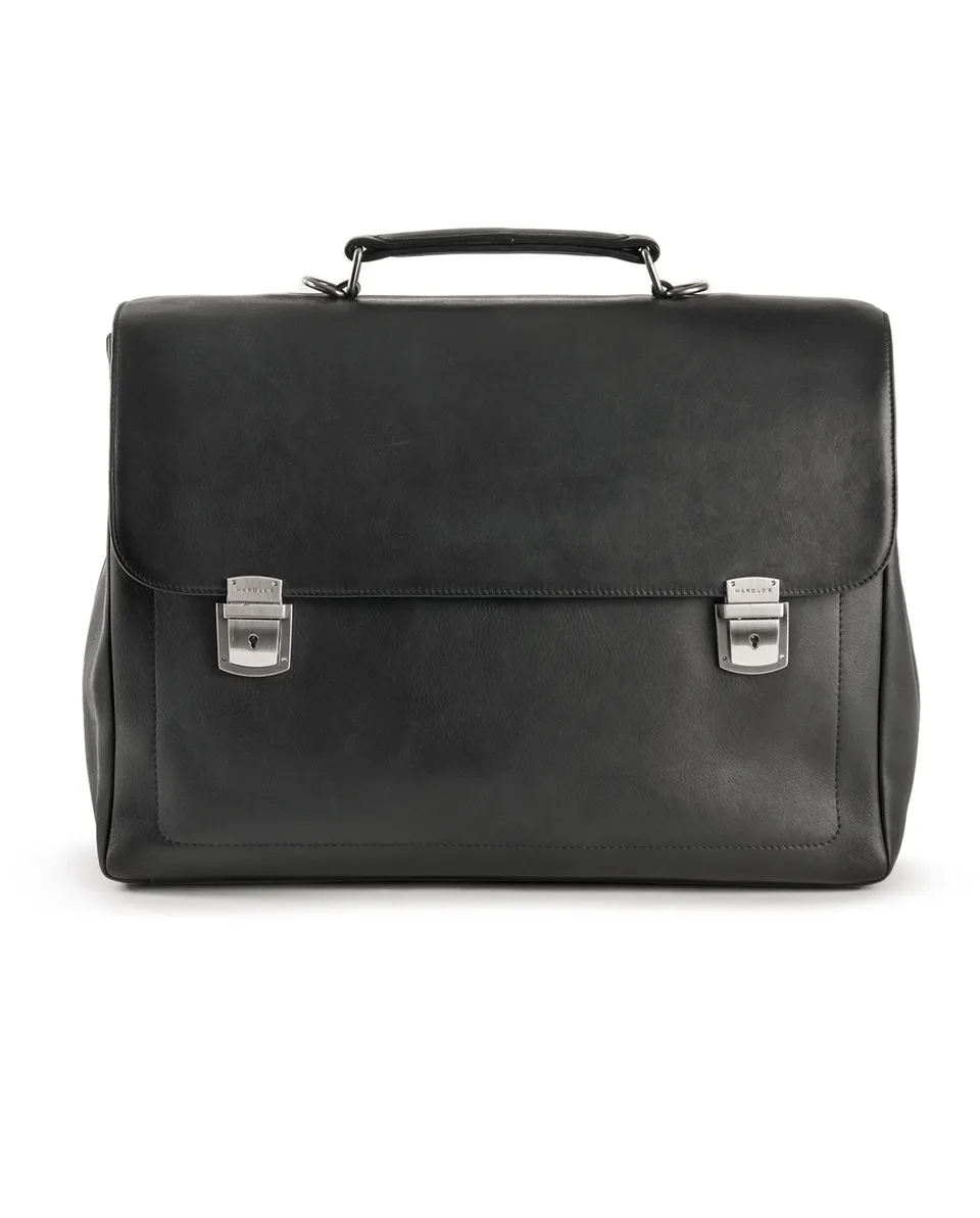 harolds-campo-briefcase-lock-l-aktentasche-schwarz-17-zoll image 1