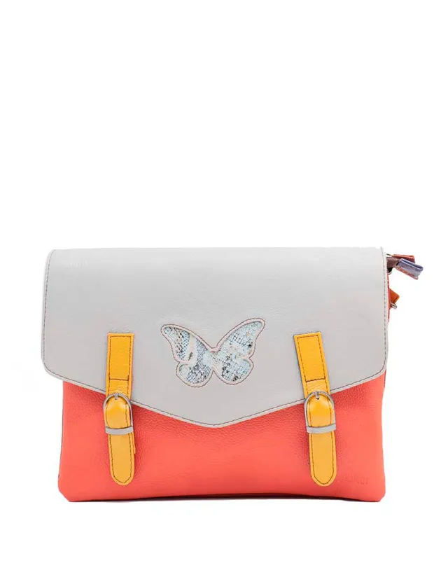 soruka-silhouettes-satchel-umh-ngetasche-orange-grau image 1