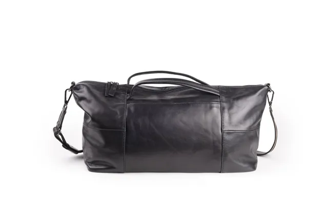 harolds-caugio-oneday-bag-s-reisetasche-schwarz-rindleder image 1