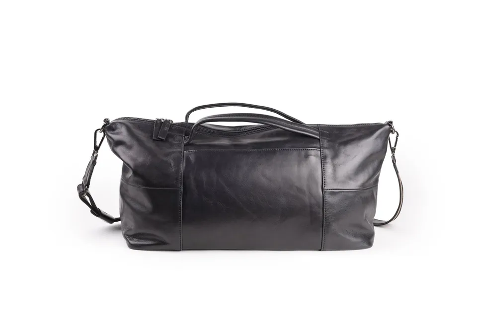 harolds-caugio-oneday-bag-s-reisetasche-schwarz-rindleder image 1