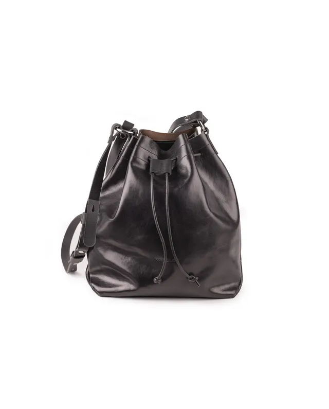 harolds-kraud-leather-paperbag-bucketbag-handtasche-schwarz-pflanzlich image 1