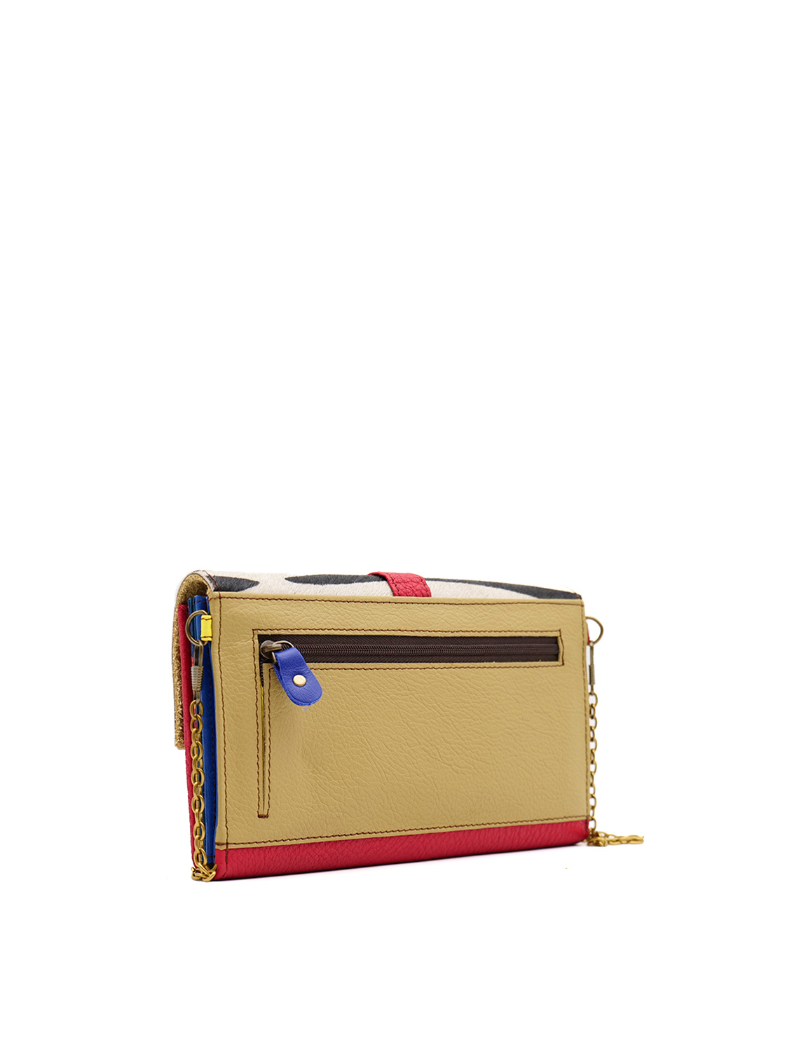 soruka-rome-clutch-leder-rot-animal-print-20-5x12cm image 4