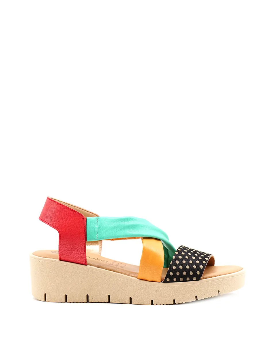 soruka-gaia-sandalen-gr-n-orange-animal-print-leder image 1