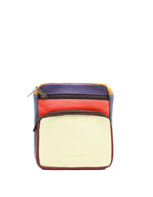 soruka-mallorca-g-rteltasche-gelb-rot-recycling-leder image 1