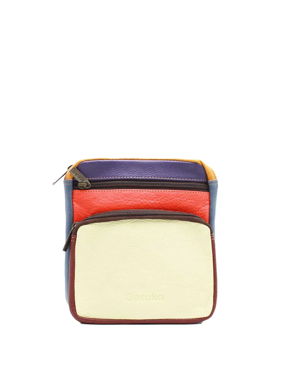 soruka-mallorca-g-rteltasche-gelb-rot-recycling-leder image 1