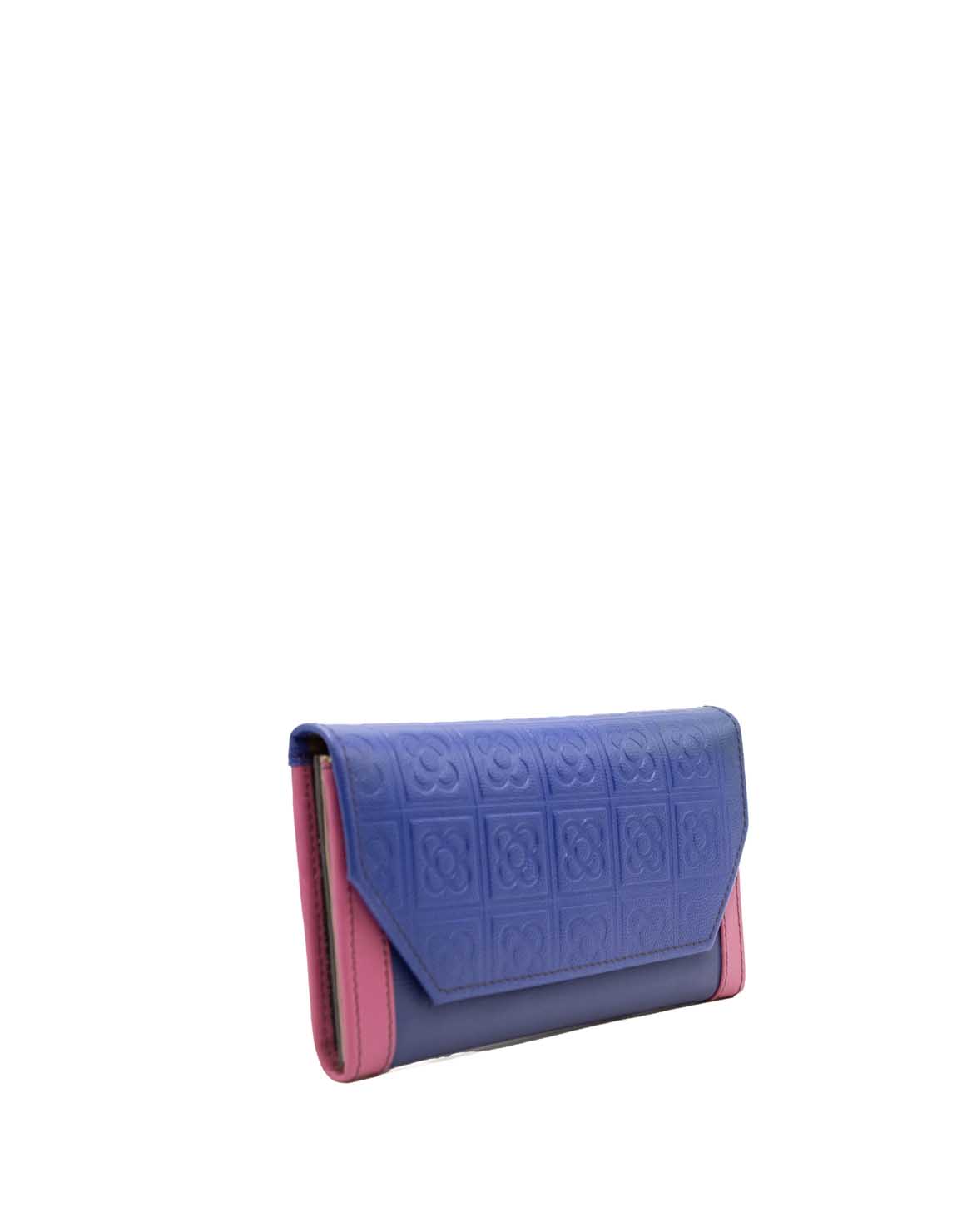 soruka-horta-damen-geldb-rse-leder-blau-pink-20cm image 3