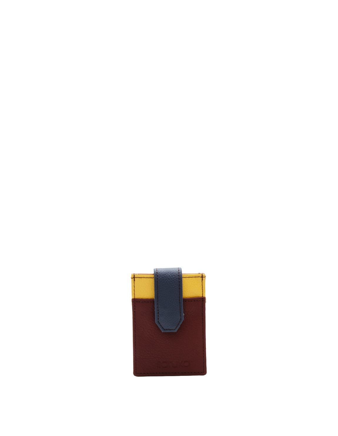 soruka-looe-kartenetui-gelb-rot-recycling-leder image 1