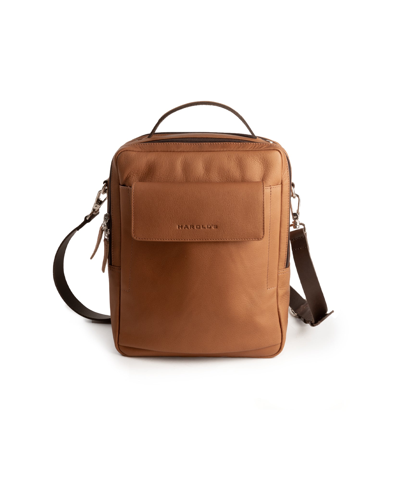harolds-country-crossbag-handle-umh-ngetasche-cognac-leder-a5 image 4