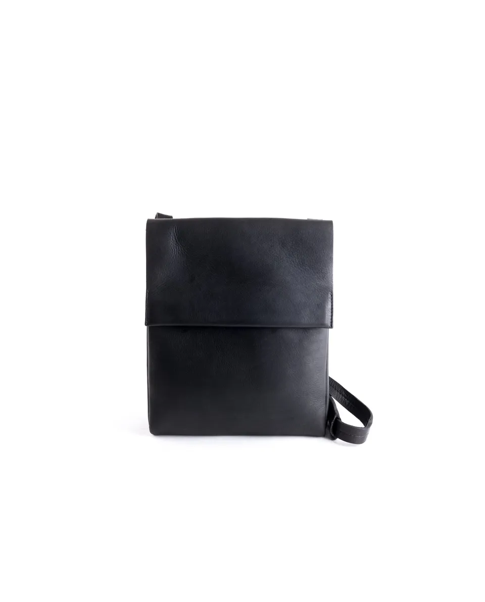 harolds-campo-plaid-messengerbag-m-schwarz-rindleder image 1