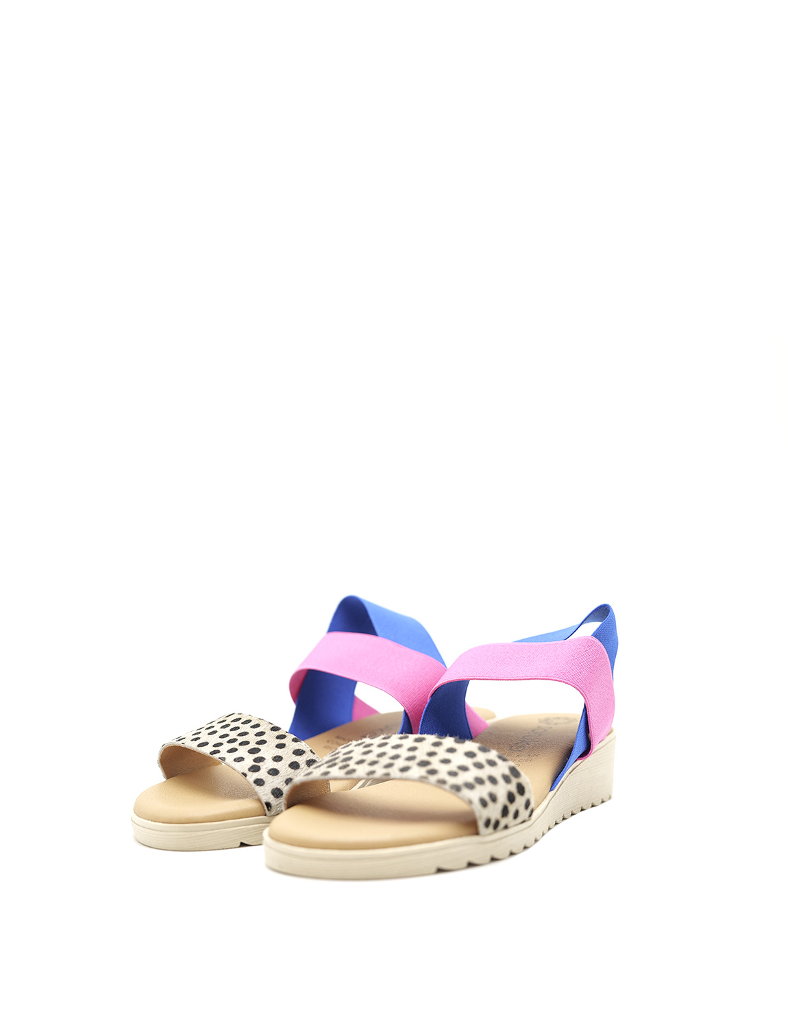soruka-venus-print-sandalen-rosa-blau-recycling-leder image 2