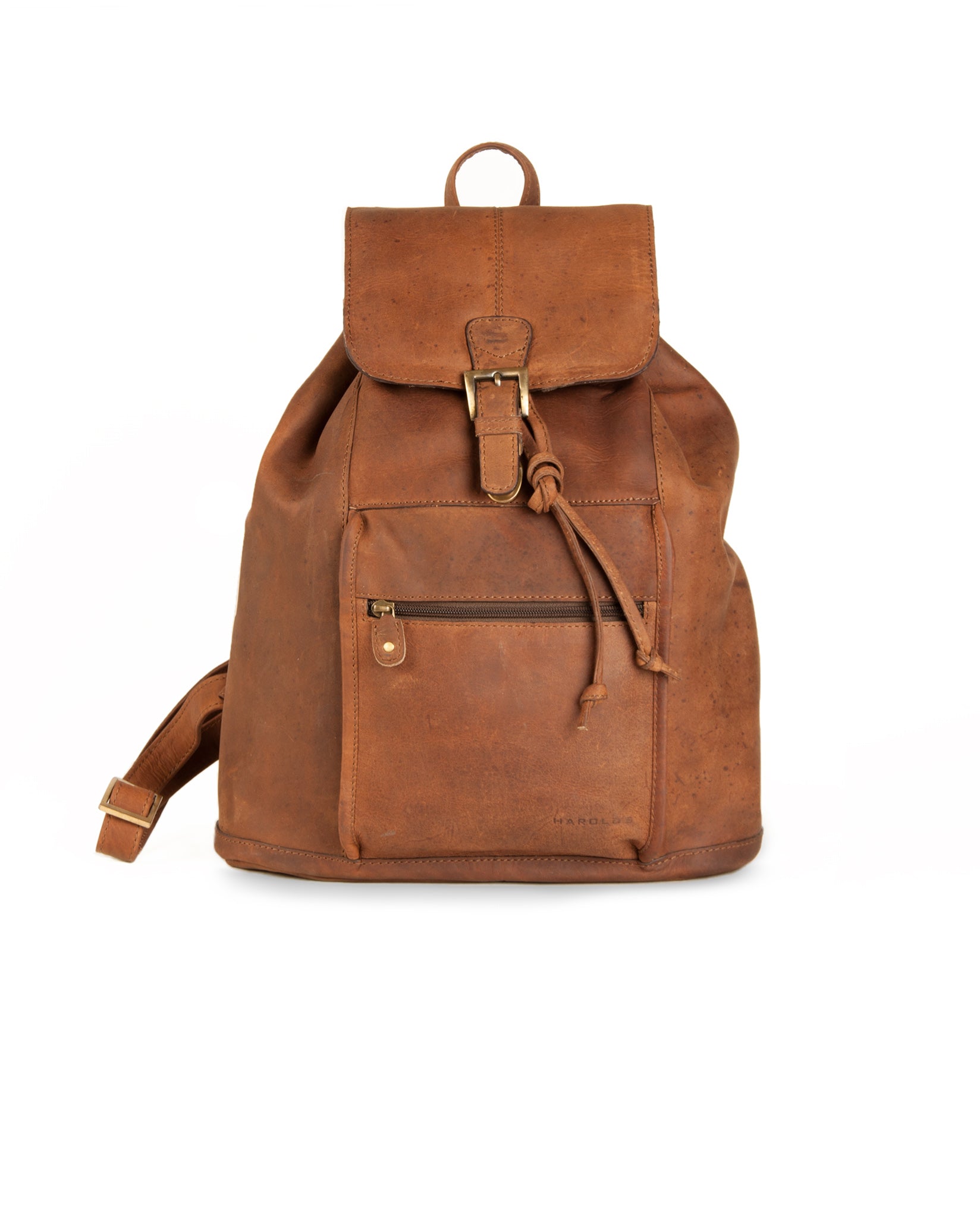 harolds-antic-rucksack-m-lederrucksack-natur-mit-zugband image 1