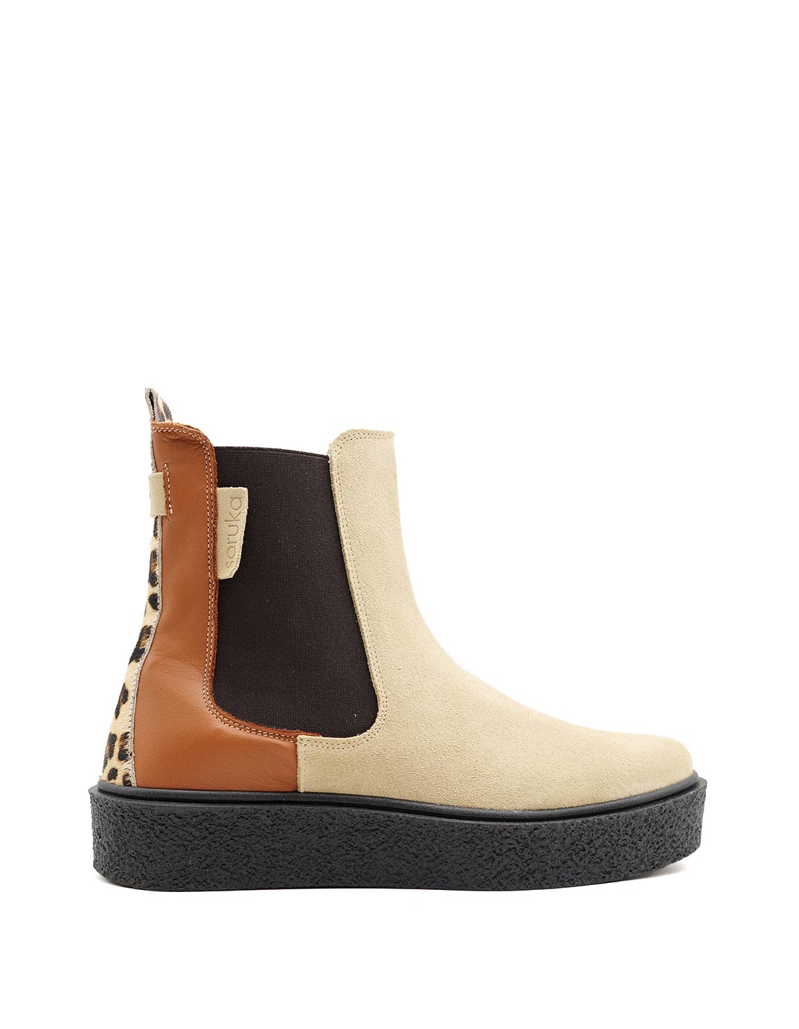 soruka-footwear-minerva-stiefeletten-braun-animal-print-flach image 1