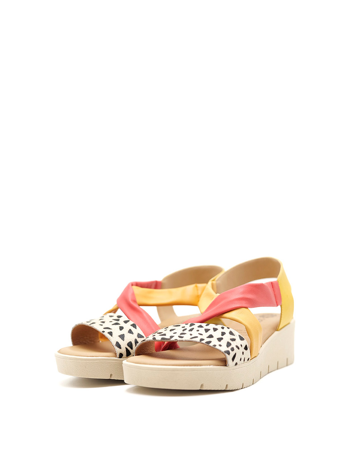 soruka-gaia-sandalen-leder-orange-animal-print image 2