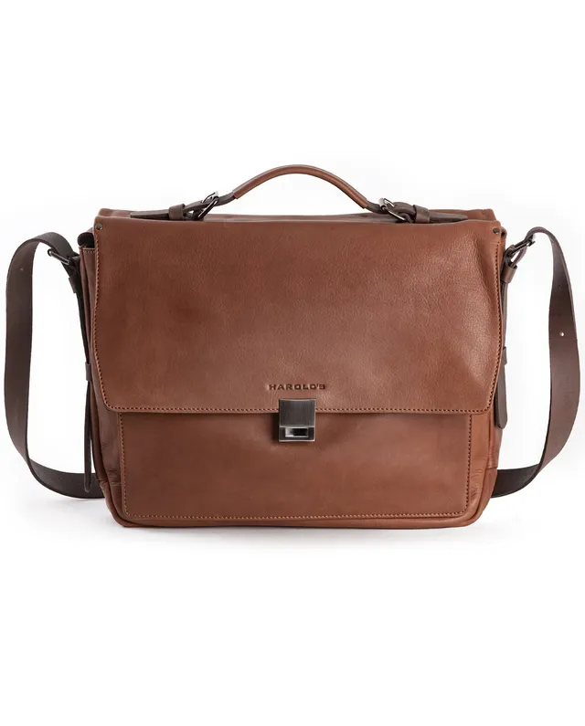 harolds-ivy-lane-notebook-briefcase-medium-aktentasche-cognac image 1
