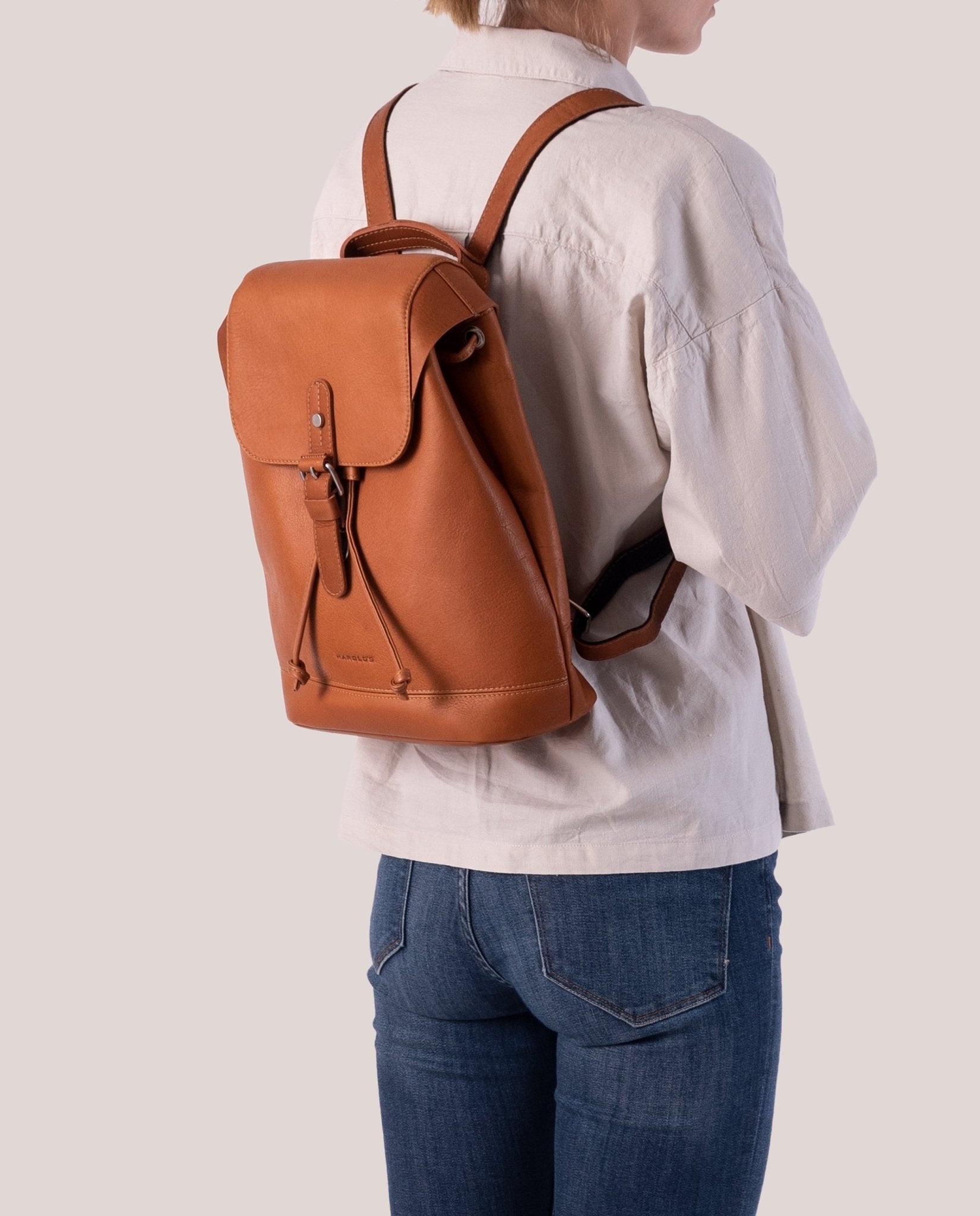 harolds-campo-backpack-s-rucksack-schwarz-vollrindleder image 3