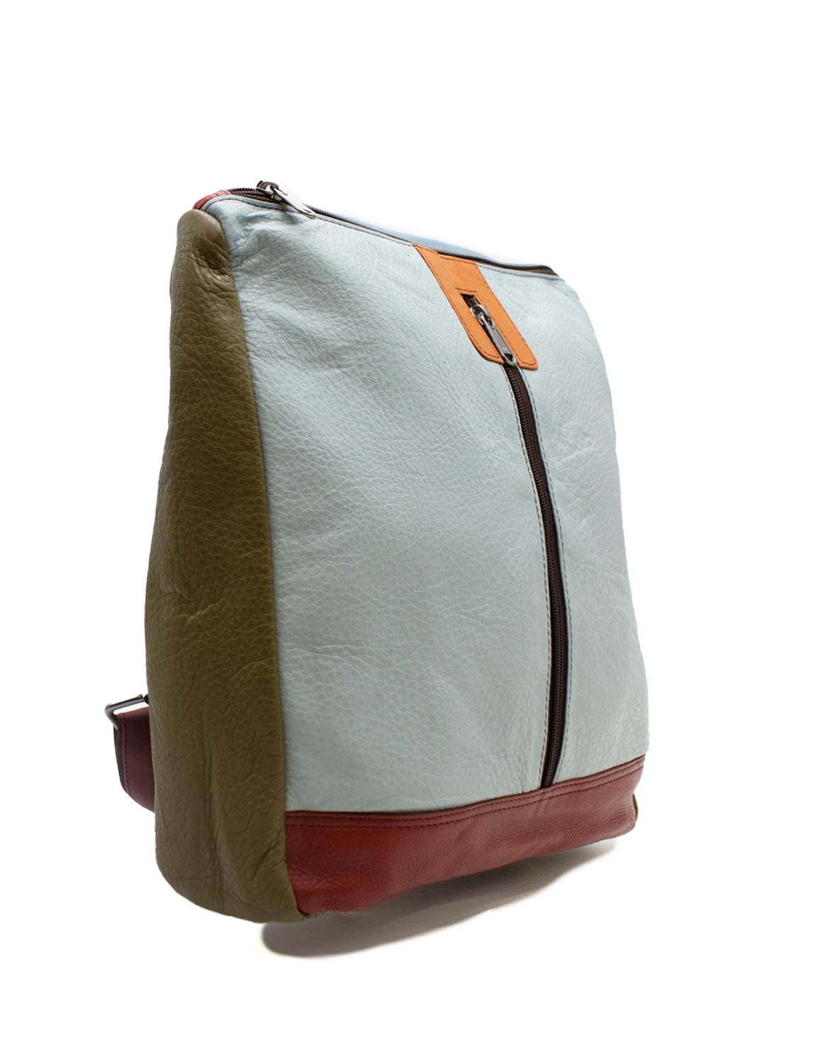 soruka-cartagena-rucksack-blau-rot-recycling-leder-30x34 image 2
