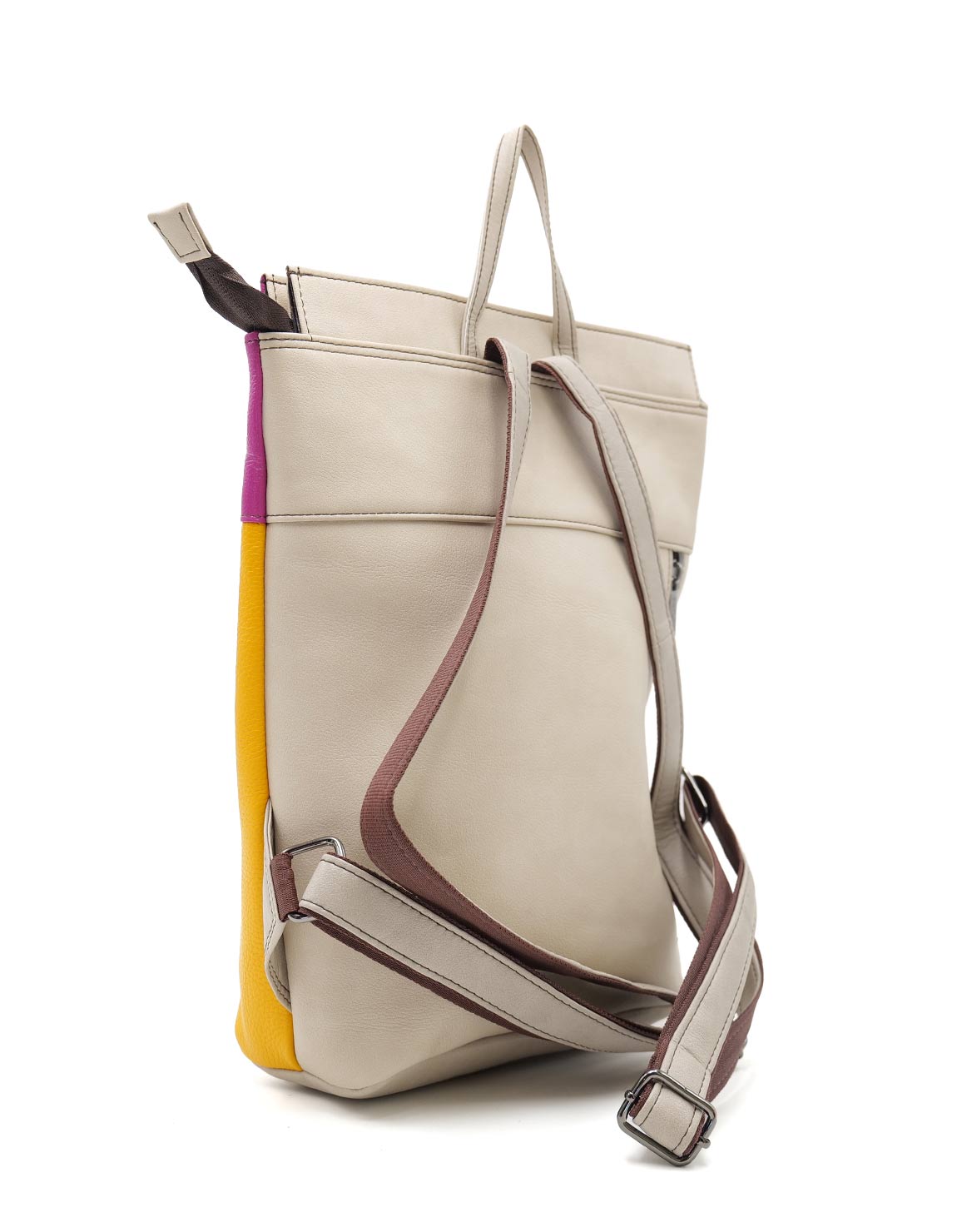 soruka-berlin-rucksack-leder-rosa-gelb-tablet image 3