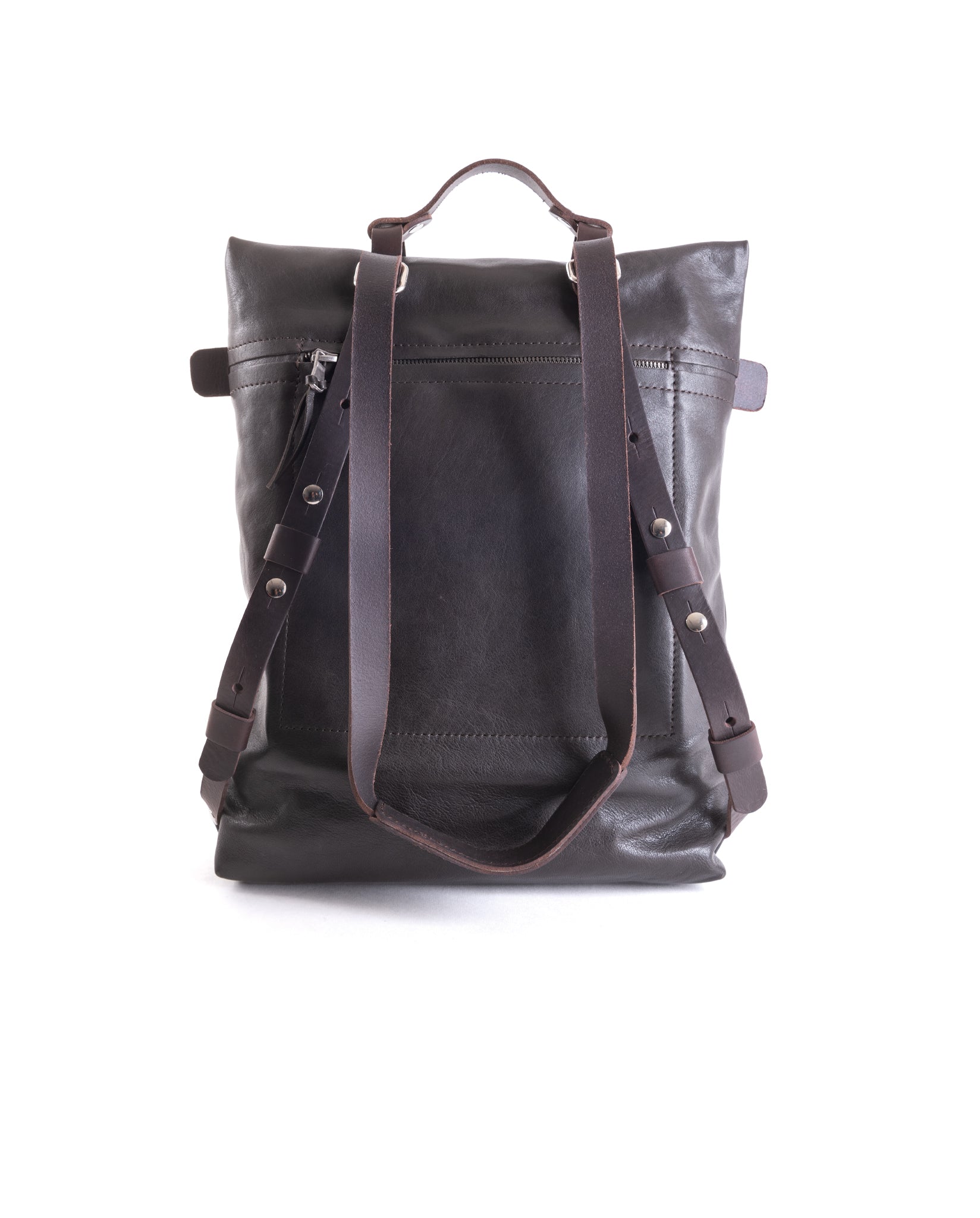harolds-nabuku-backpack-rucksack-schwarz-nubukleder-a4 image 6