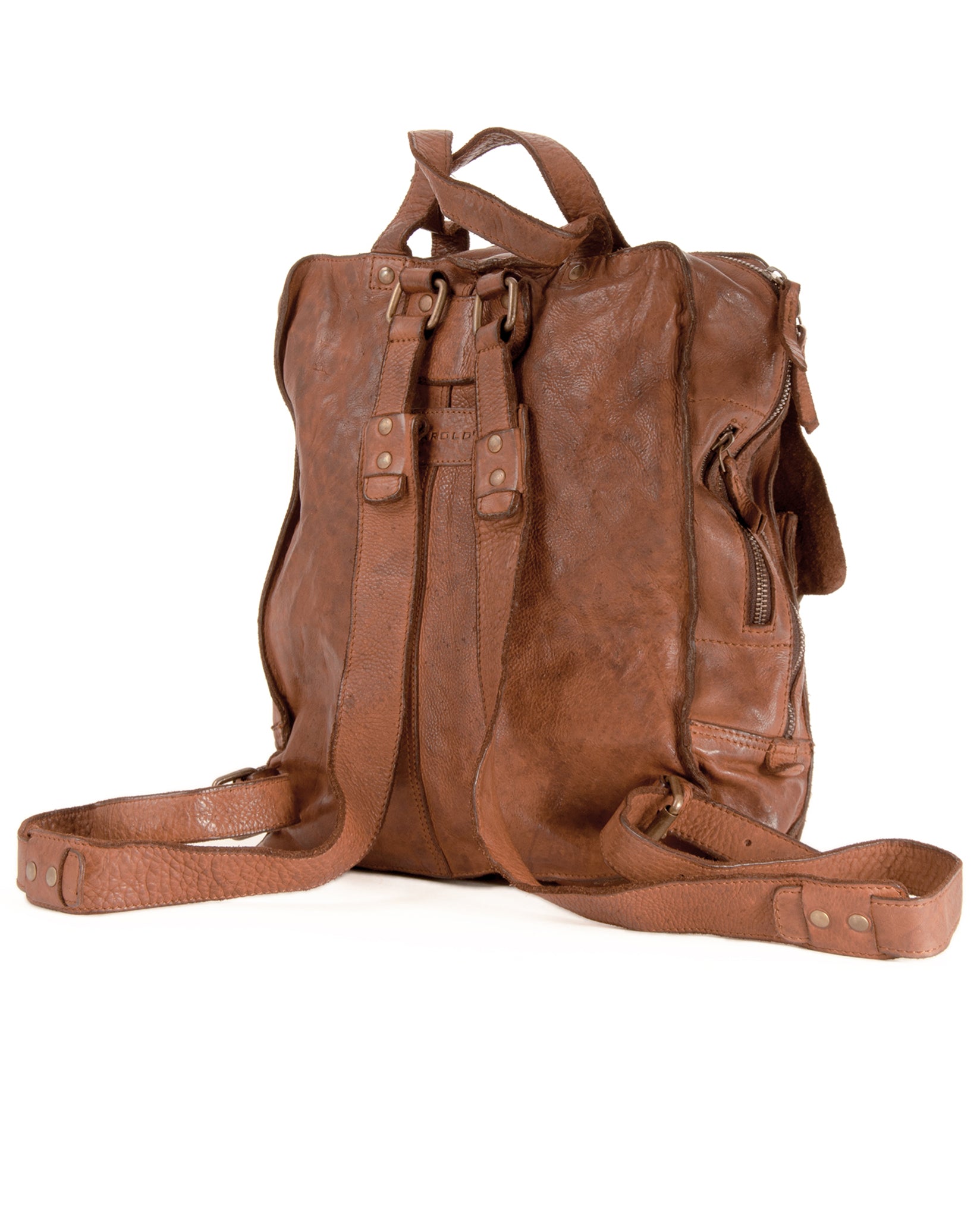 harolds-submarine-backpack-l-rucksack-leder-schwarz-a4 image 3