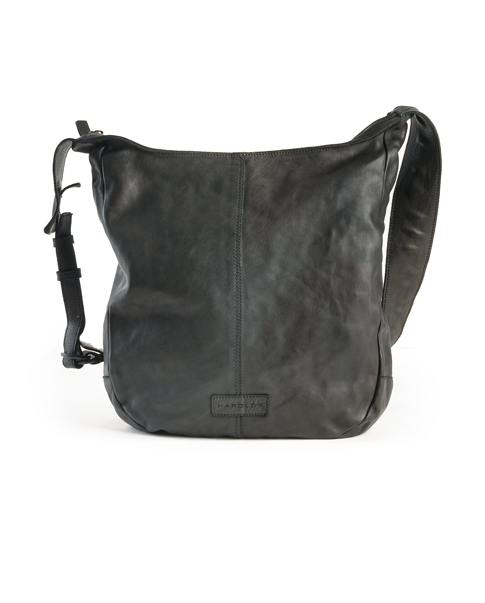 harolds-submarine-pouch-up-shopper-schwarz-rindleder-reissverschluss image 1