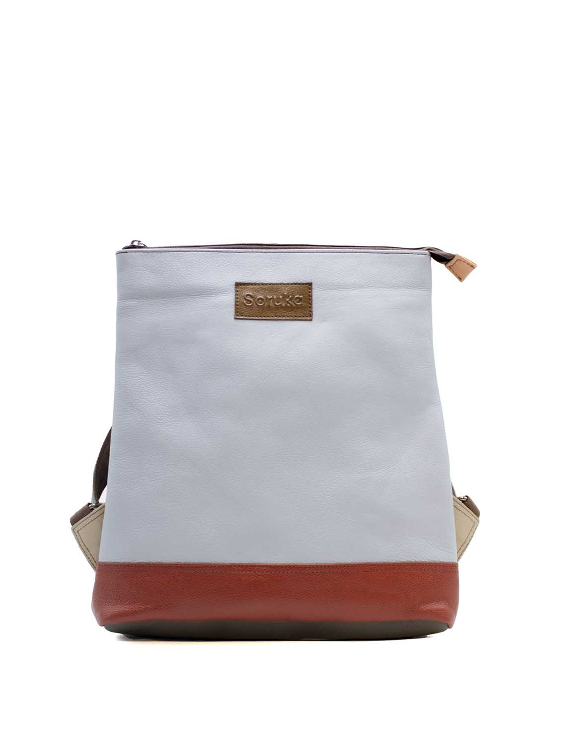 soruka-backpacks-dublin-rucksack-hellblau-rot-leder-31x26-cm image 1