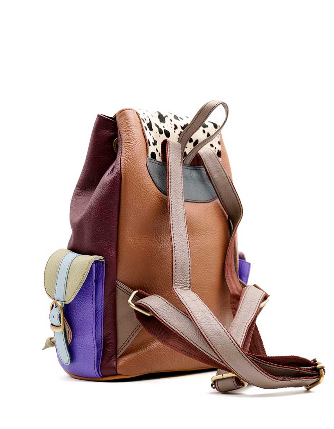 soruka-lucca-mini-rucksack-lila-leo-recycling-leder image 3