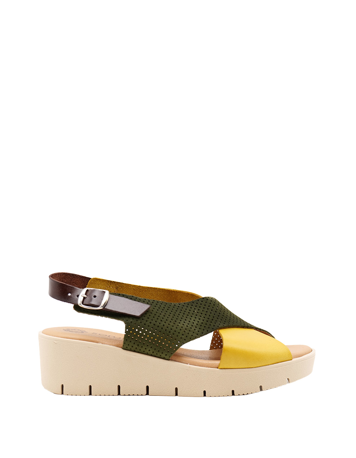 soruka-aphrodite-sandalen-damen-leder-gr-n-gelb-gelsohle image 1