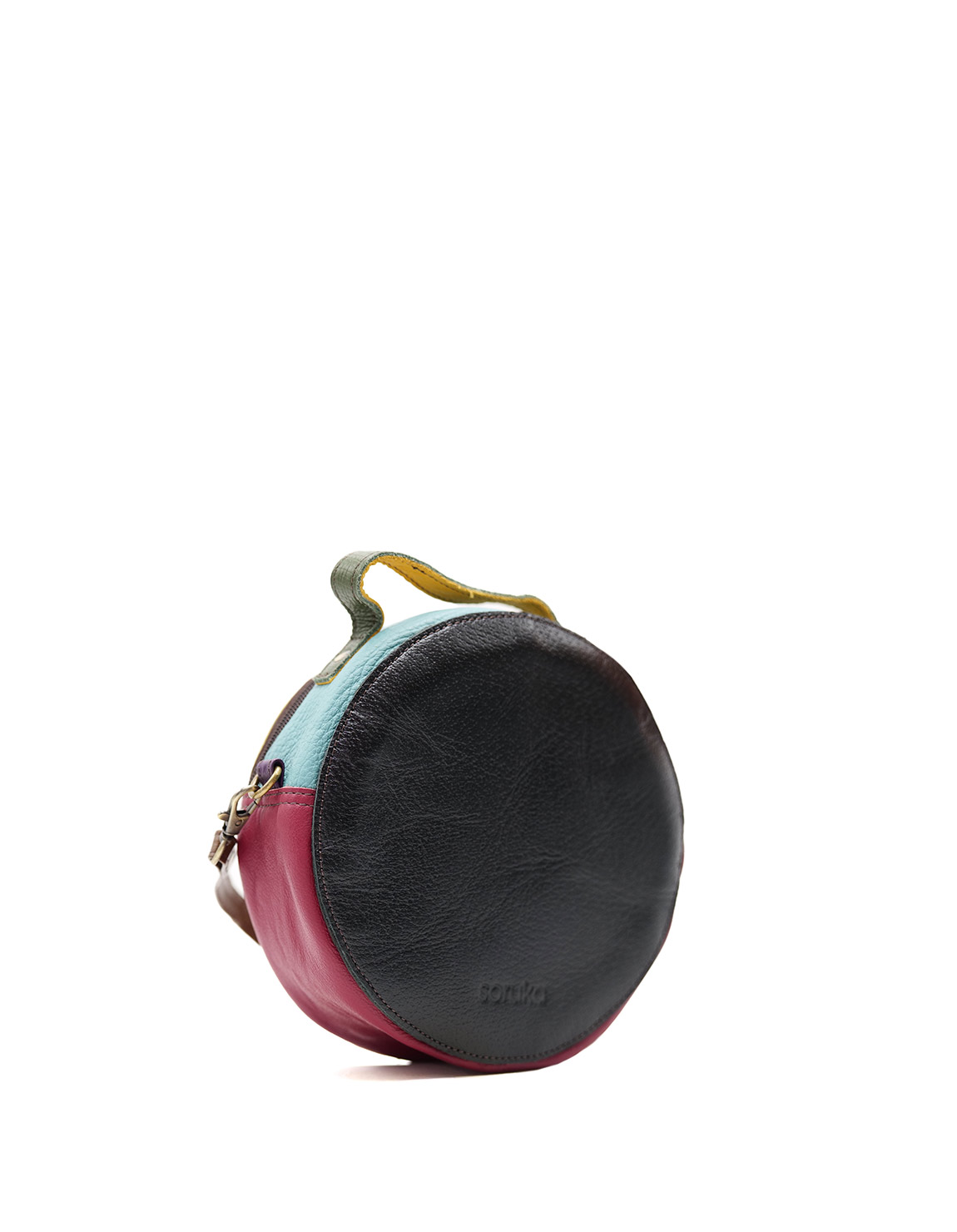 soruka-creta-crossbody-tasche-rund-rot-gelb-20x20-cm image 3