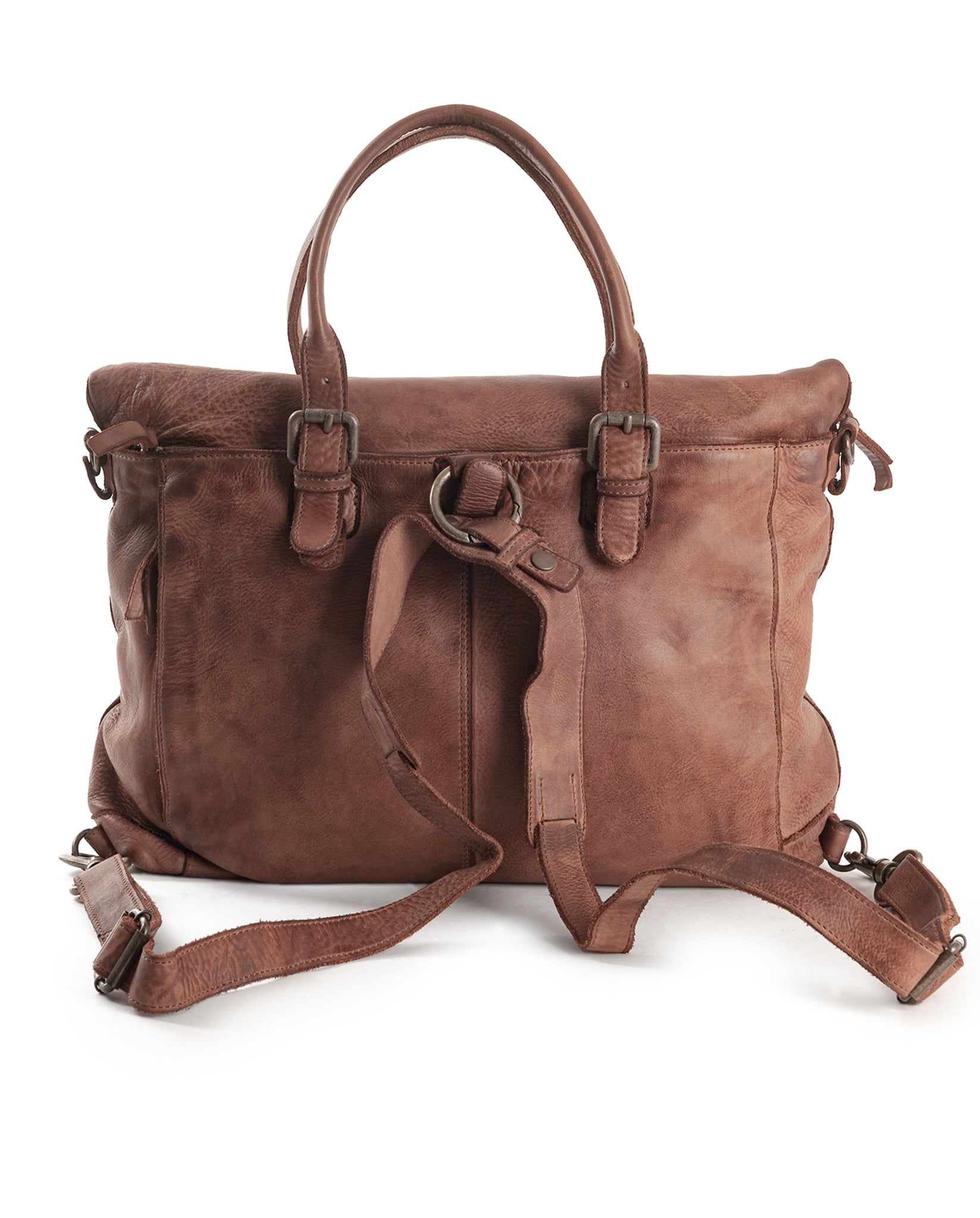 harolds-submarine-businessbag-flap-rucksack-cognac-rindleder image 2